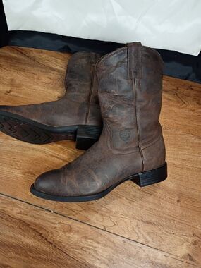 Ariat Cowboy Boots Mens 8.5 D Brown Leather 10008814